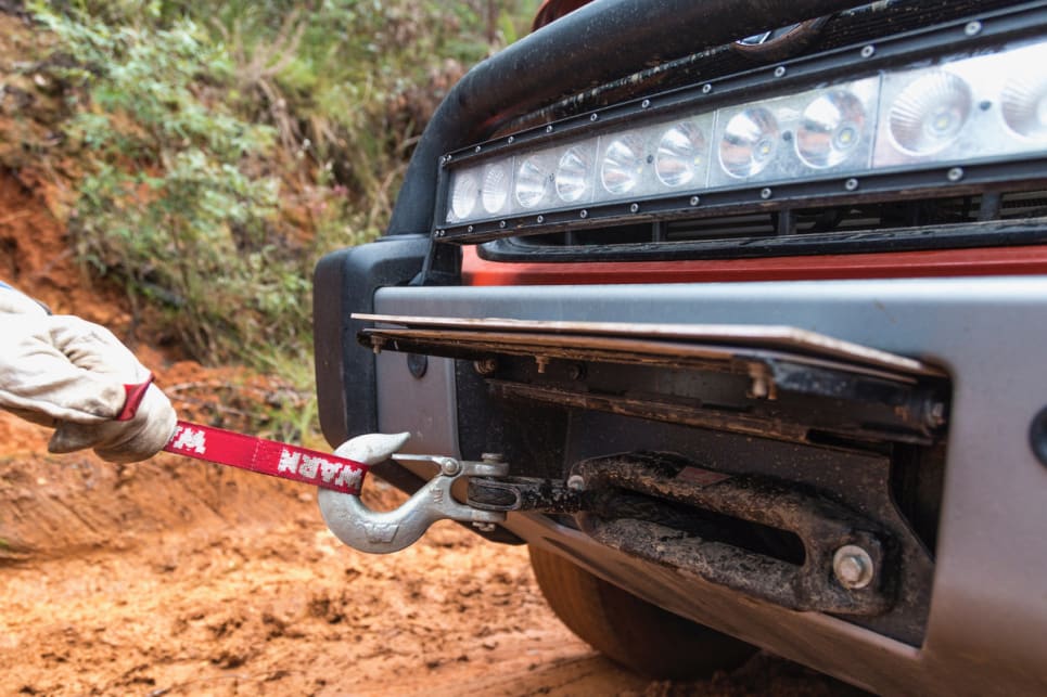 The winch comes with 30 metres of synthetic line.