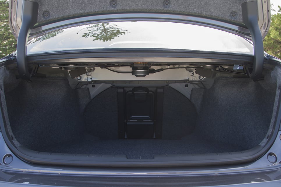 Cargo capacity starts with a 457-litre boot and you can drop the rear seatback for extra space, or use the ski port.