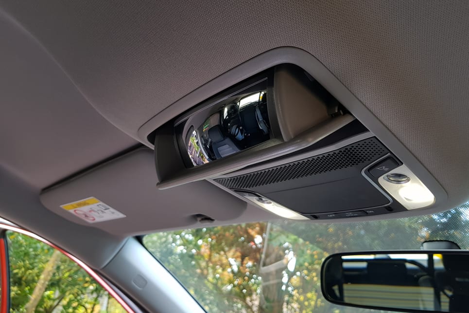 This allows the driver to monitor the kids on the back seat without having to adjust the rear-view mirror.