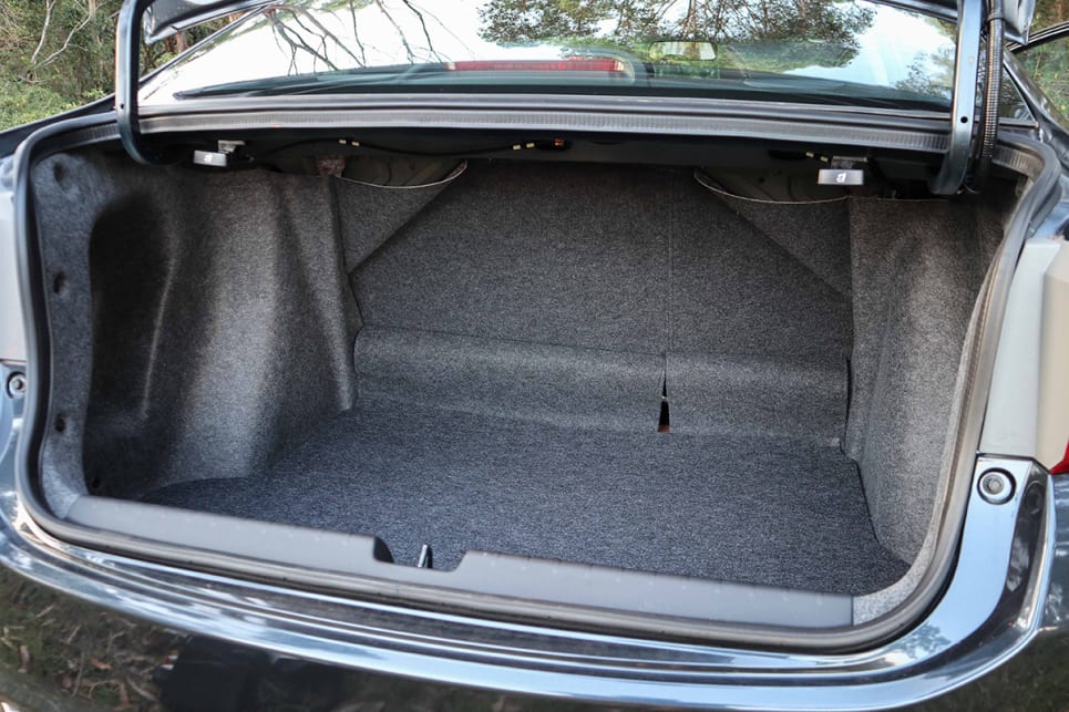 Boot space measures 536 litres - which is actually 12 litres bigger than that of the new Camry. (image credit: Tim Robson)