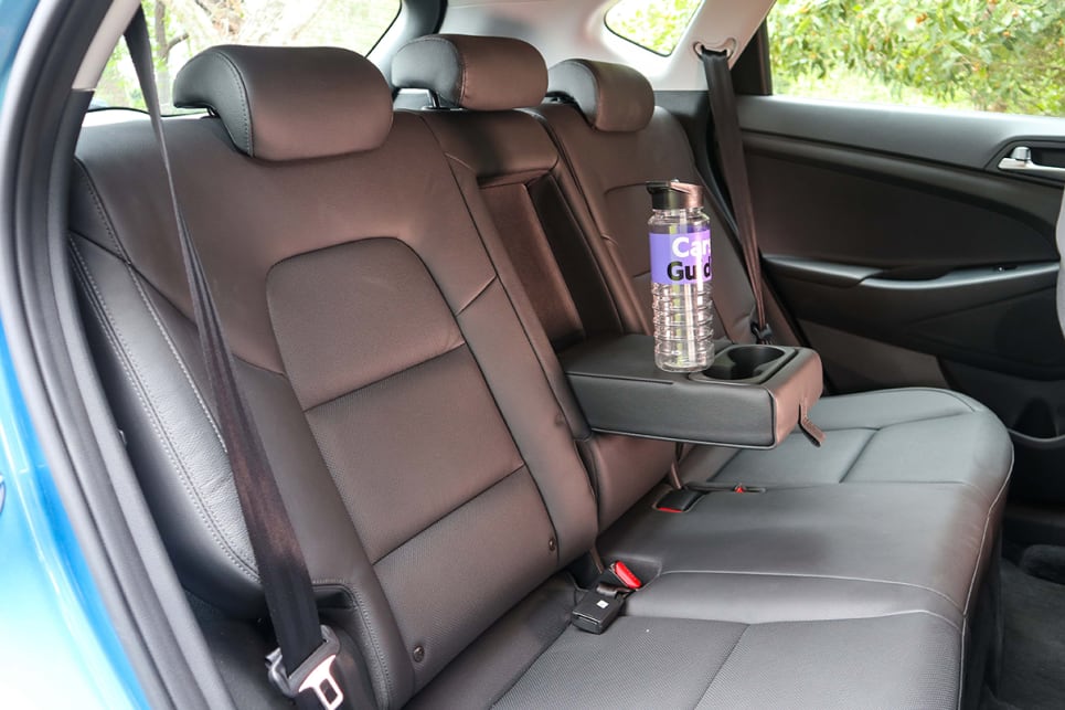 The rear seats can be locked vertically to create a squared-off area for stacking boxes against it. (image credit: Tim Robson)