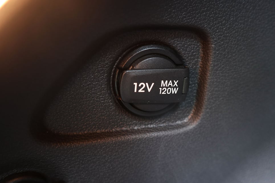 While it does miss out on rear charging points, the Tucson has a 12-volt socket in the cargo area. (image credit: Tim Robson)