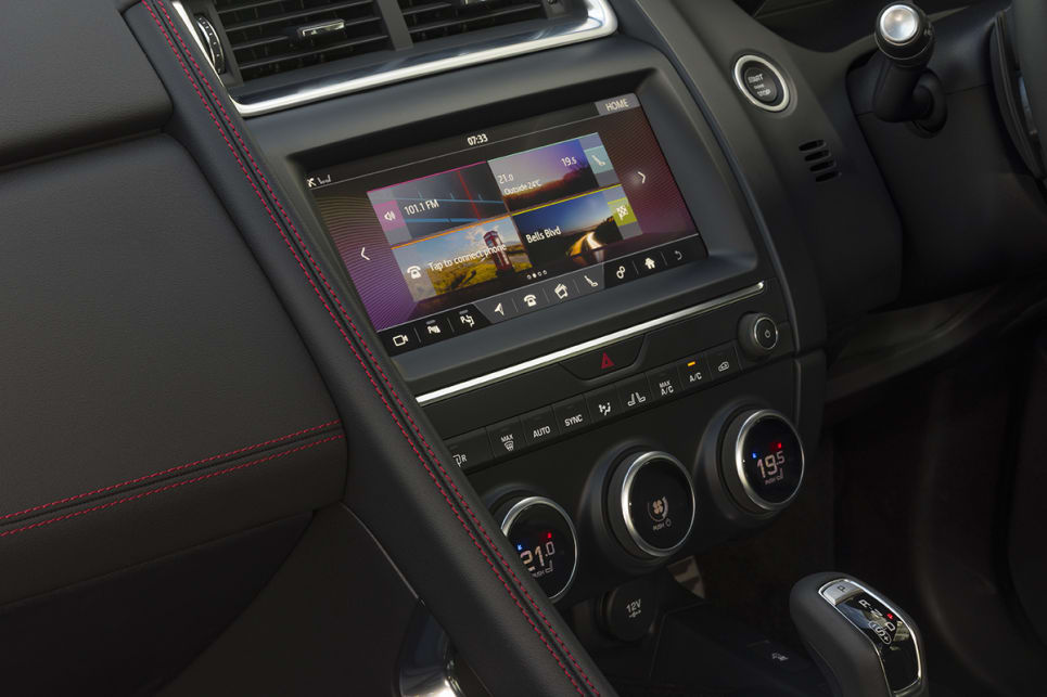 The touchscreen is large and top quality, and there’s plenty about the E-Pace that reflects Jaguar design.