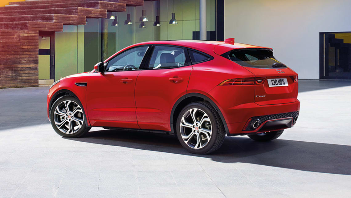 Short overhangs, tense stance and some really lovely surface shapes make the E-Pace stand out.