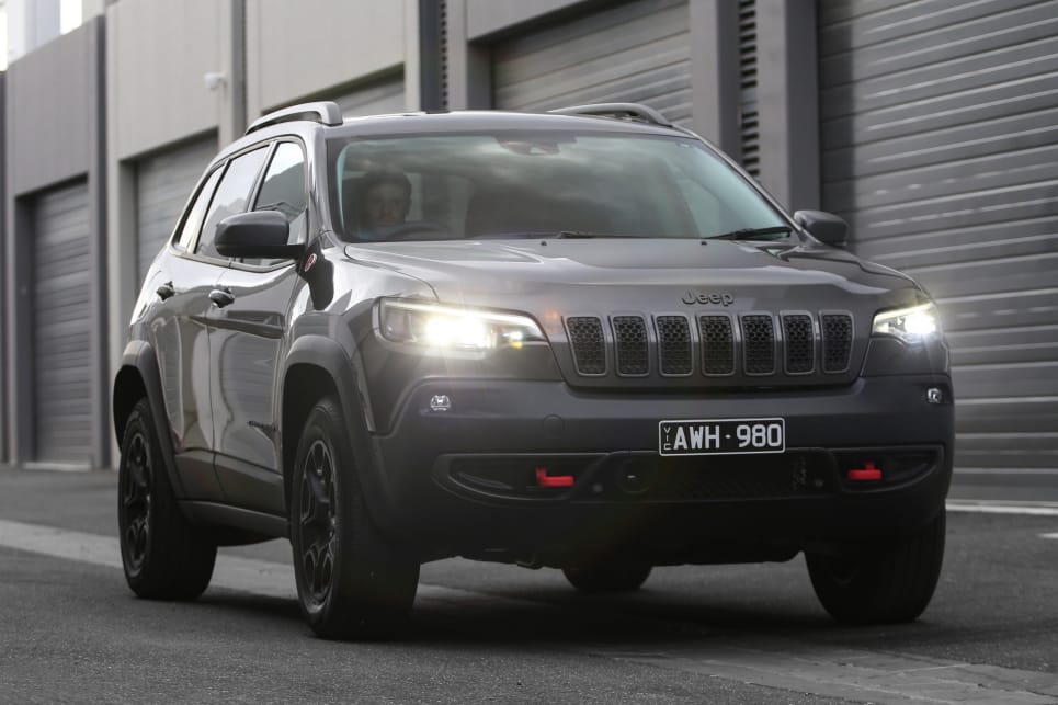 The Cherokee looks much more resolved now, although the excess of chrome trim on the nose does age the car prematurely. (Trailhawk pictured)