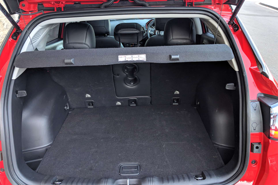 The Trailhawk’s boot capacity is a reasonable 438 litres. (image credit: Dan Pugh)