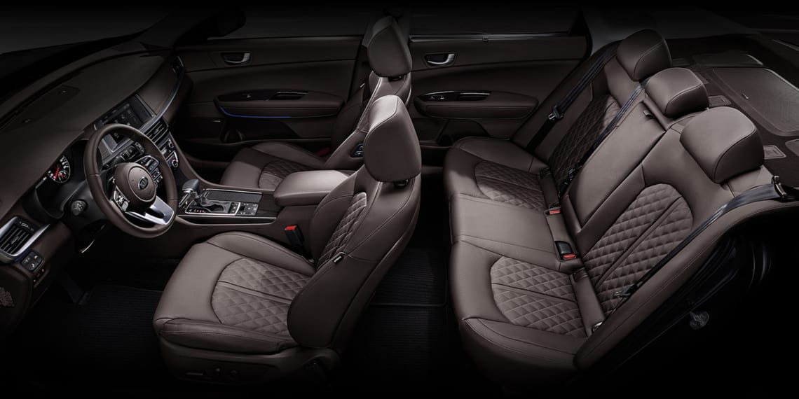 Adding to the luxury focus for the Optima are items such as heated and cooled seats.