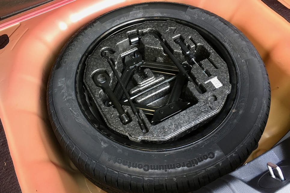 There’s also a full-size alloy spare under the boot floor. (image credit: Matt Campbell)