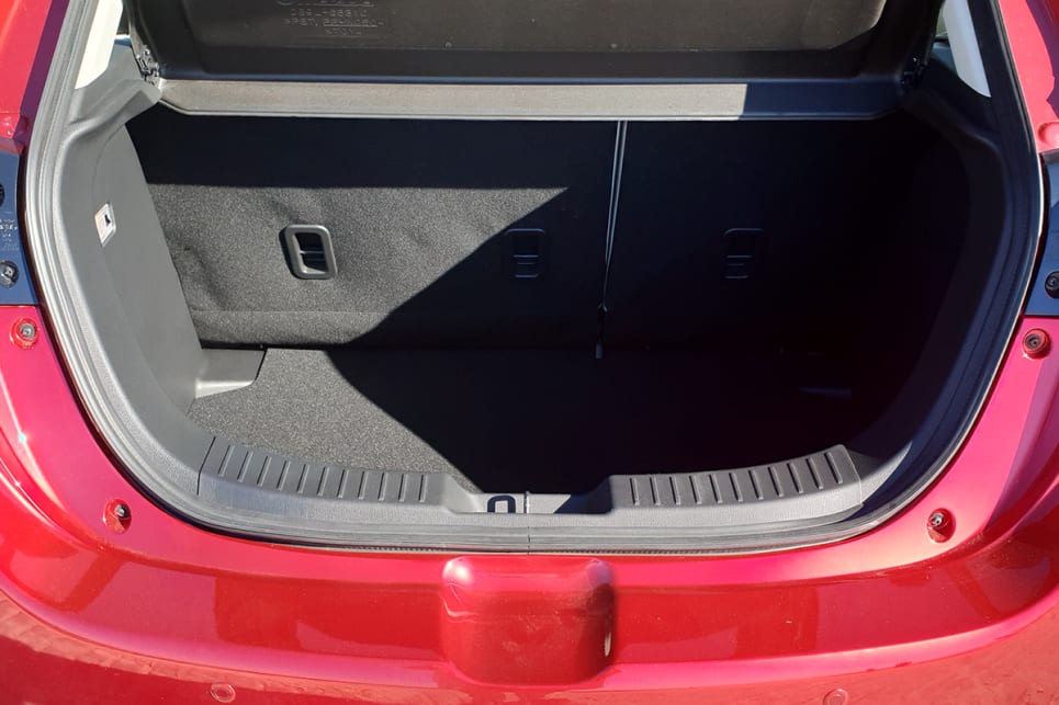 While the boot capacity is short of the Polo's 351 litres of space, it's still a decent shape. (image credit: James Lisle)