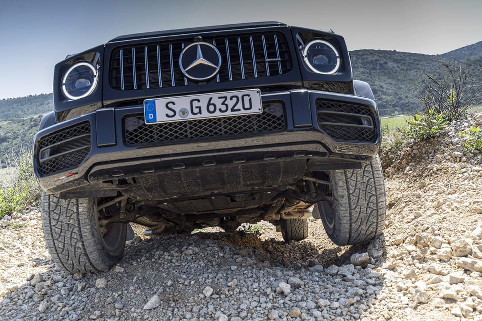 Some of the tracks couldn’t be walked, yet the G 63 simply glided up.