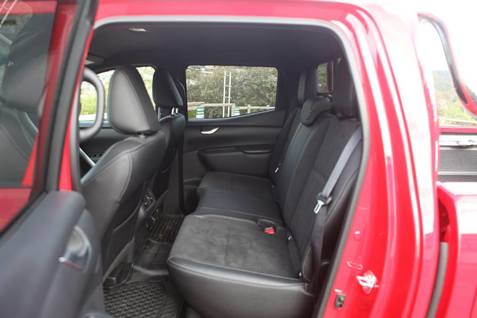 The rear seat is comfy enough, but those beyond 180cm and 100kg will be squeezed.