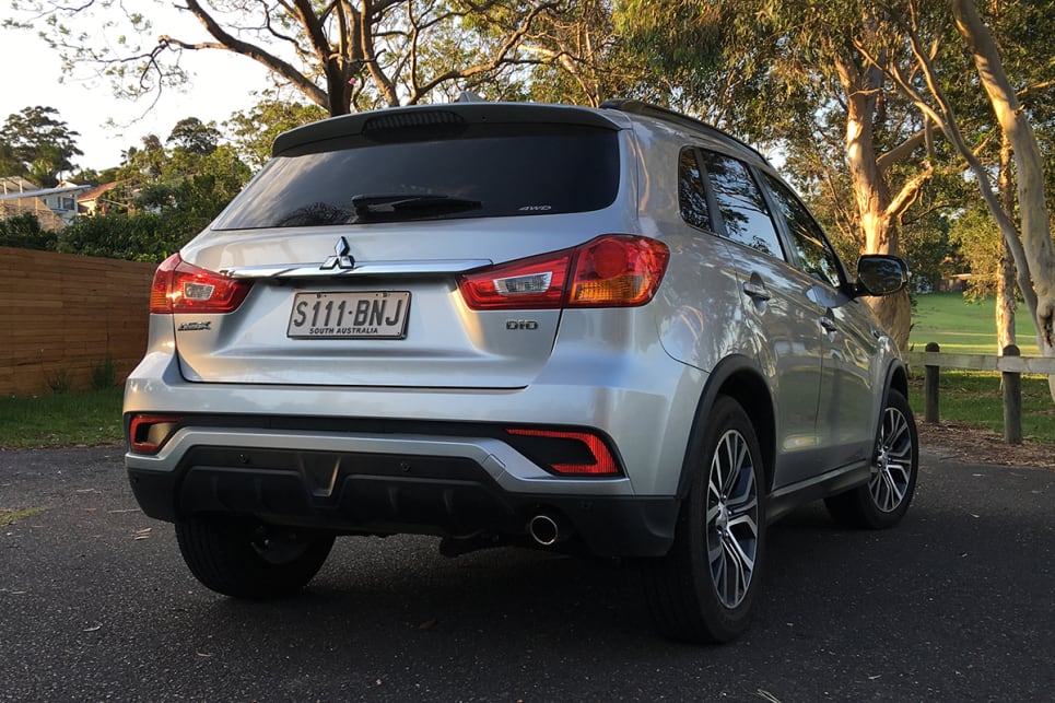 The ASX looks big, bulky and a touch old-school, especially parked next to a Mazda CX-3 or Hyundai Kona. (image credit: Andrew Chesterton)
