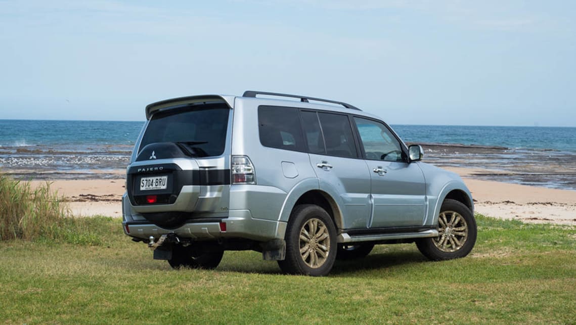On the outside, the Pajero is old-school ugly – chunky and boxy and straight-edged.