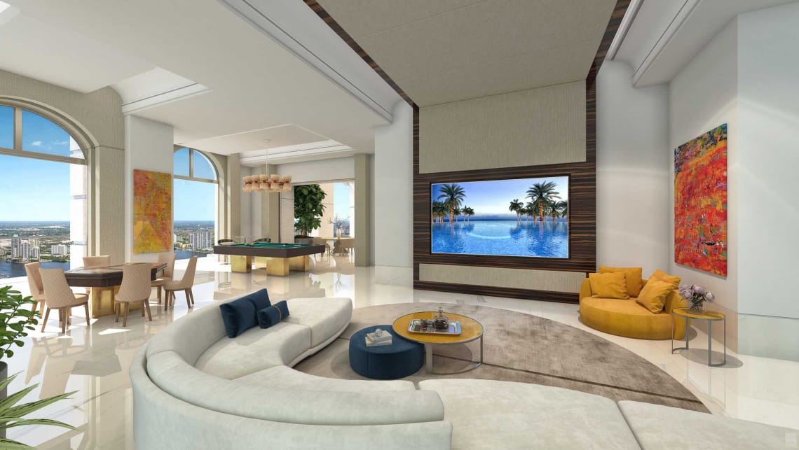 Residents also get a daily breakfast bar, room service, a private cinema, cigar lounge with personal humidors, golf simulator, children’s playroom, teens’ game room, and private spa facilities. (image credit: Motor1.com)