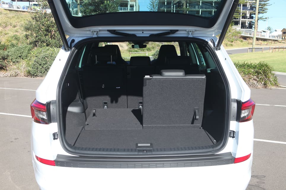 Storage space is on the right side of handy: 270 litres (in rear cargo area, with all rows up).