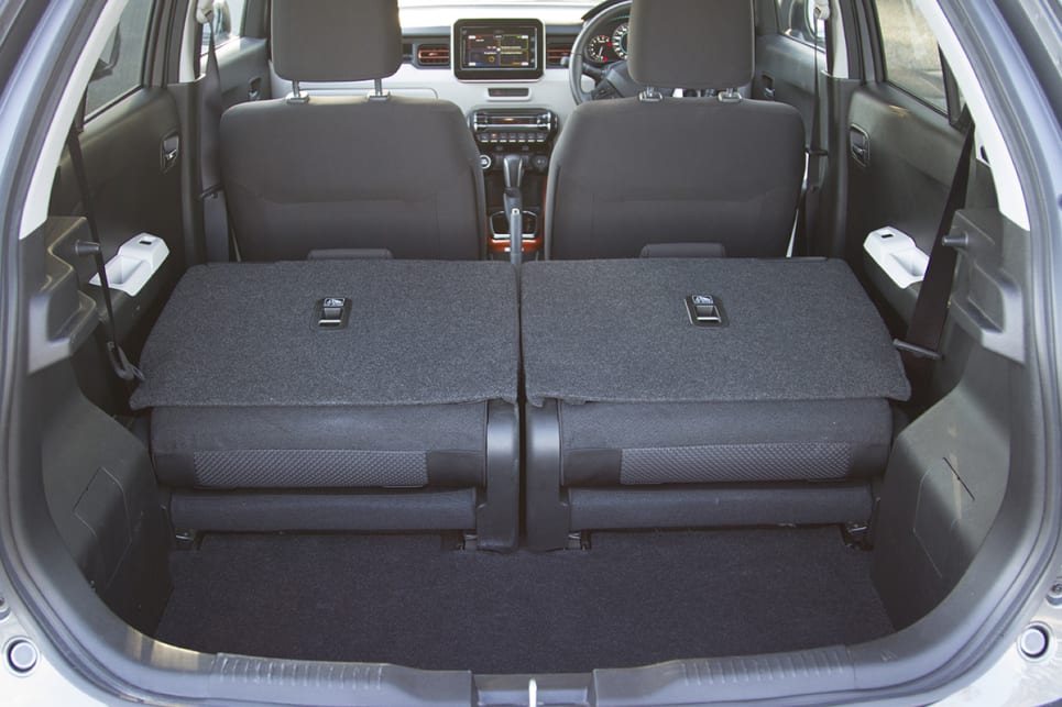 Fold the rear seats down and you'll have 1104 litres of space.