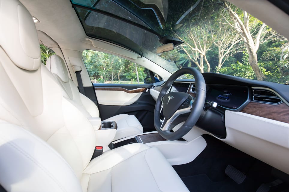 Inside, the Model X is pure luxury.
