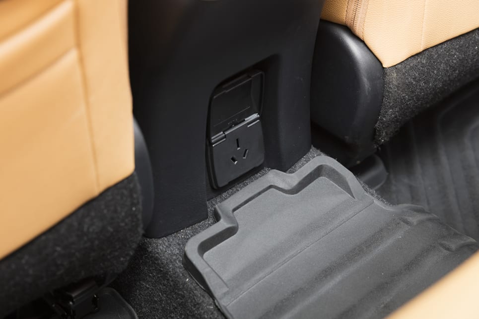 The Crusade comes with a 100w-220 volt socket in the centre console.