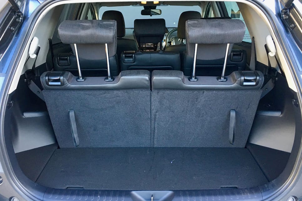 Boot space is pretty limited with seven seats in place, but there’s still enough room for a suitcase or two. (image credit: Matt Campbell)