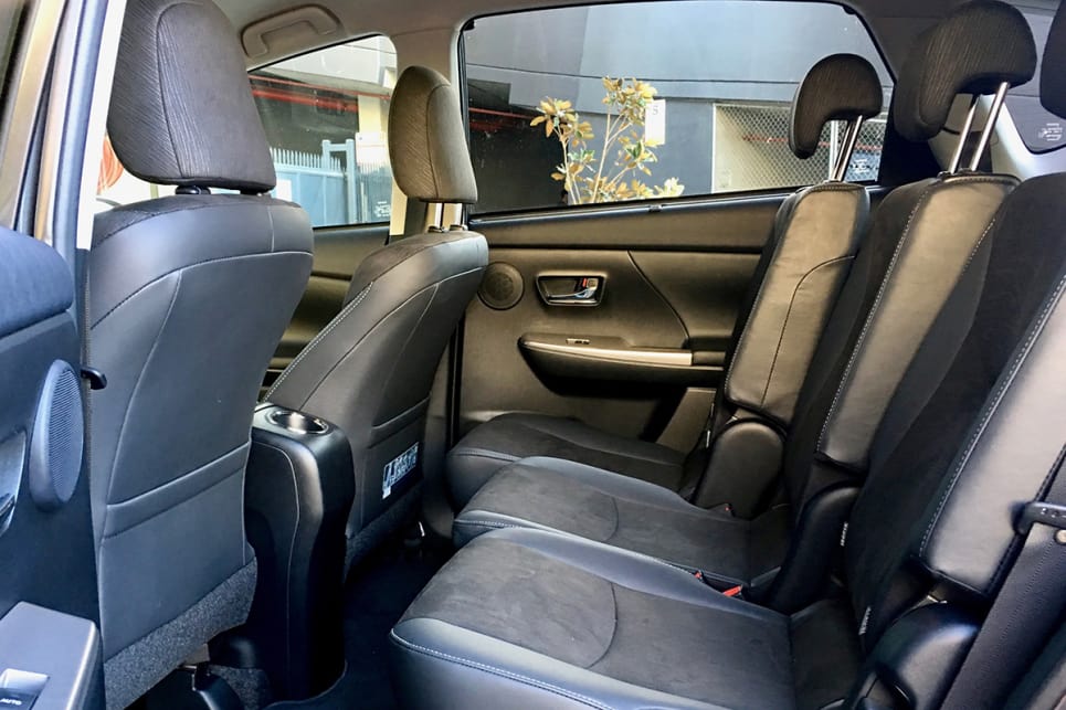 The seats in the second row are sculpted individually, meaning that they feel made for a proper family getaway. (image credit: Matt Campbell)
