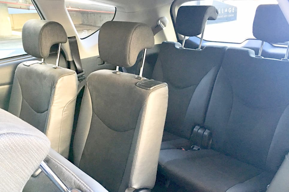 The space in the back row is limited, particularly for knee room and foot space. It is best left for children. (image credit: Matt Campbell)