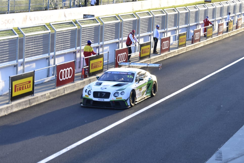 The Bentley's sounded like nothing else on the grid. (image credit: Mitchell Tulk)