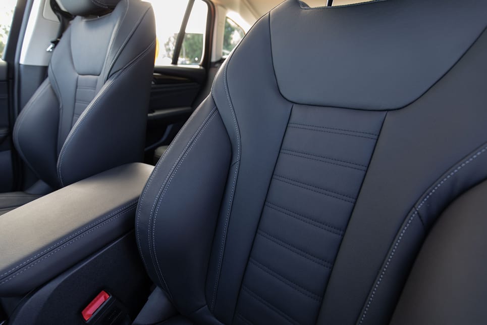 In this model you'll get partial leather seats which still feel comfortable and good to touch.
