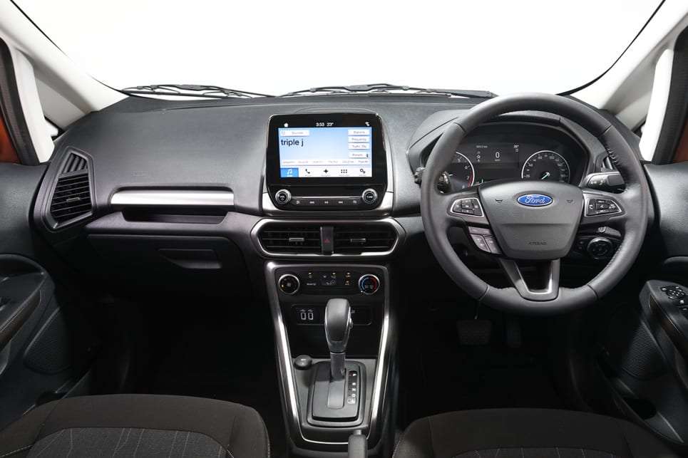 The Trend adds a leather-lined steering wheel, and it moves the media game along with an 8.0-inch screen.
