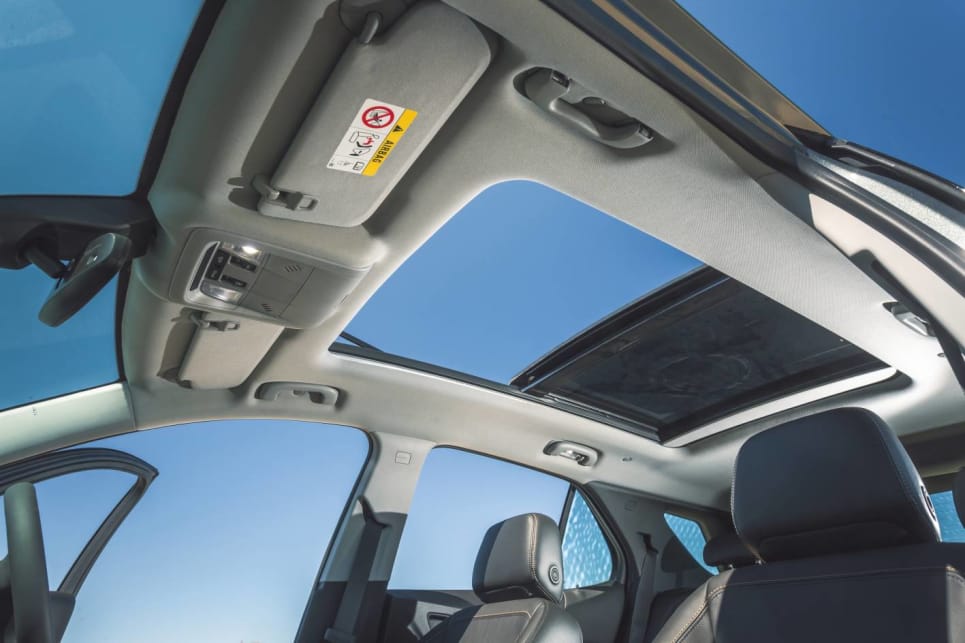 The sunroof drops the headlining down to uncomfortably low levels, both front and rear, for taller occupants.