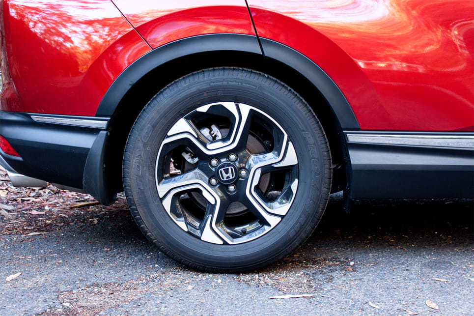 The CR-V is the only one with 18-inch alloy wheels.