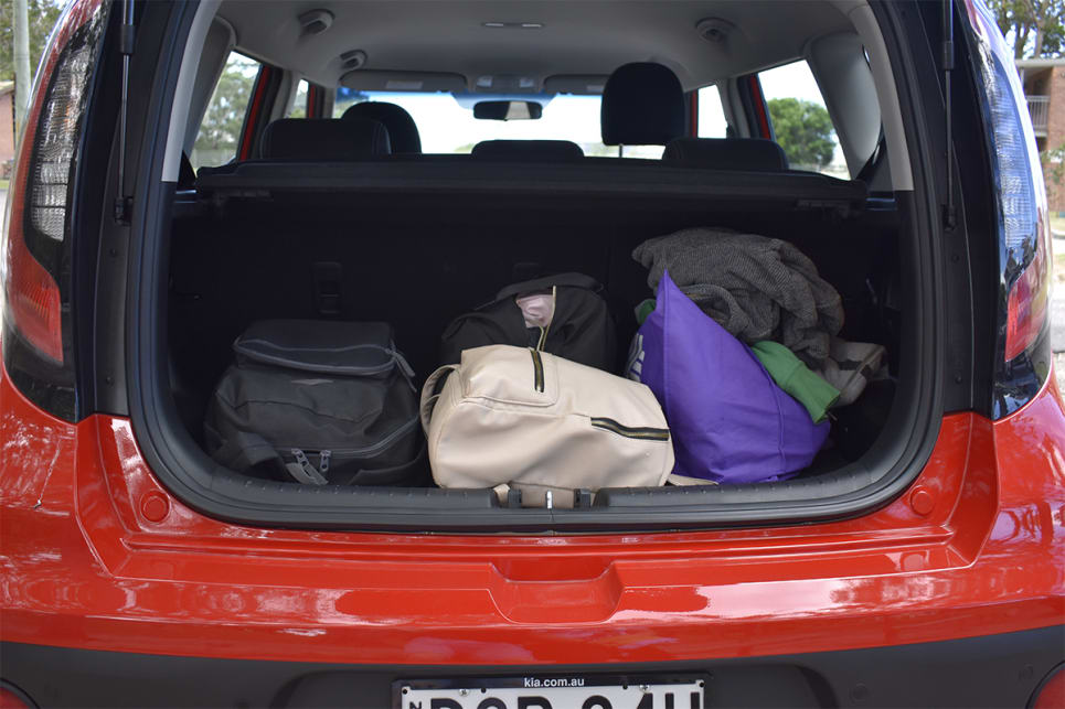 The boot was full with only a couple of weekend away bags. (image credit: Mitchell Tulk)