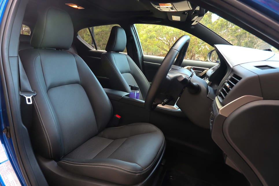 The seats are mounted just a touch high to be comfortable for taller drivers. (image credit: Tim Robson)