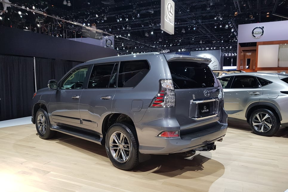 The GX 460 is a bit more Prado-like from behind. 