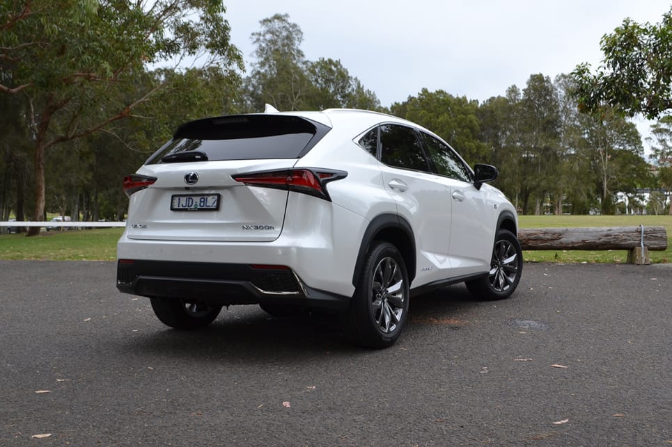 The back of the NX300h is very Toyota. (image credit: Richard Berry)