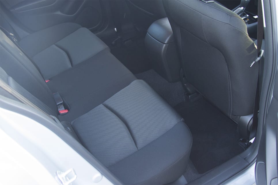 The interior dimensions are unchanged, meaning good if not outstanding rear leg room. (2018 Neo Sport model shown)
