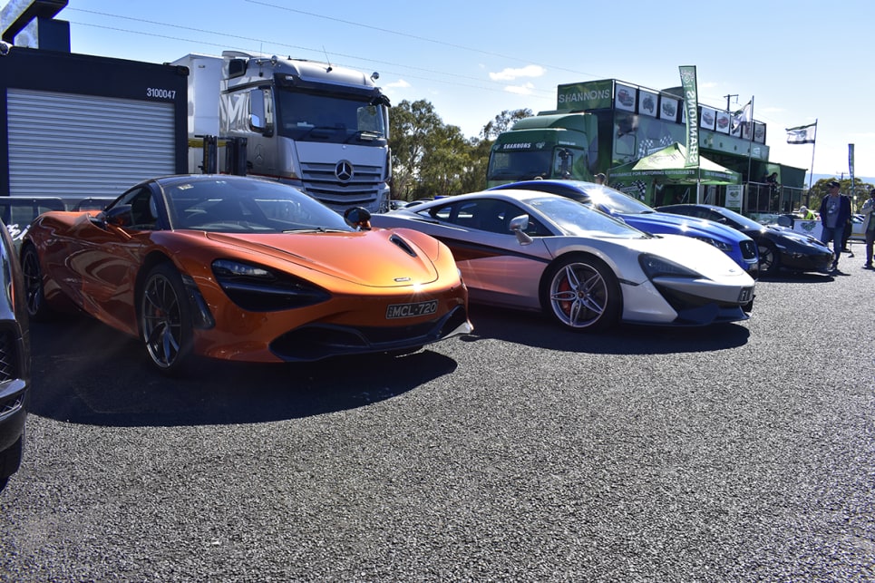 The display almost felt like a McLaren dealership. (image credit: Mitchell Tulk)