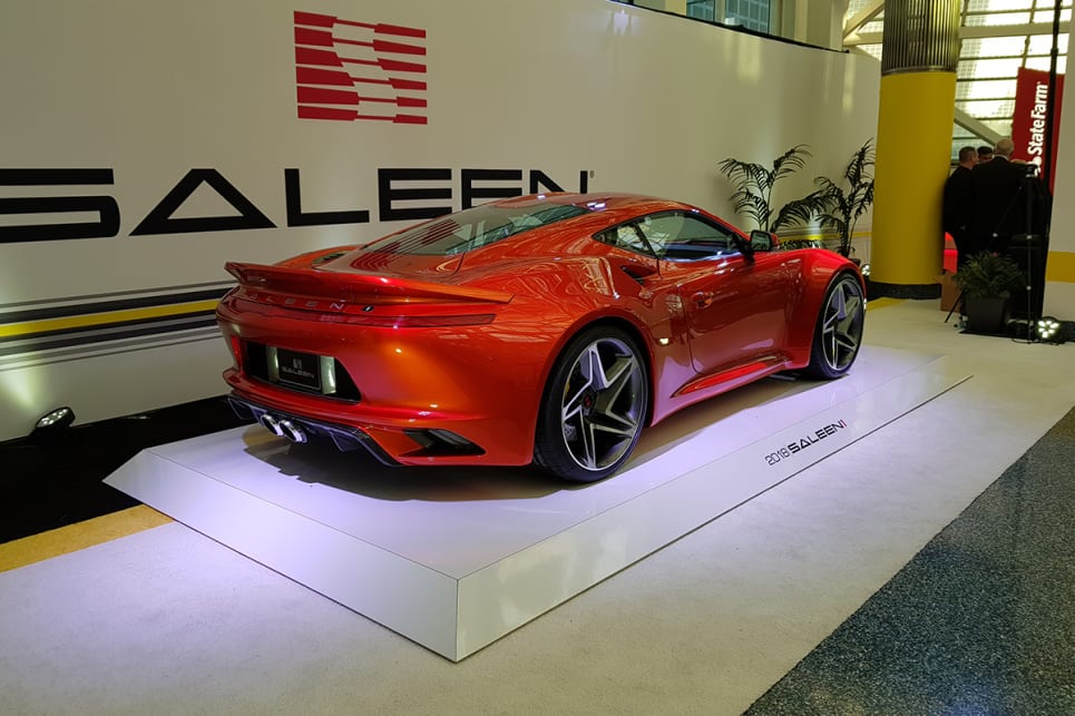 With 336kW, Saleen claims the car will hit 100km/h in around 3.5sec. (image credit: Malcolm Flynn)