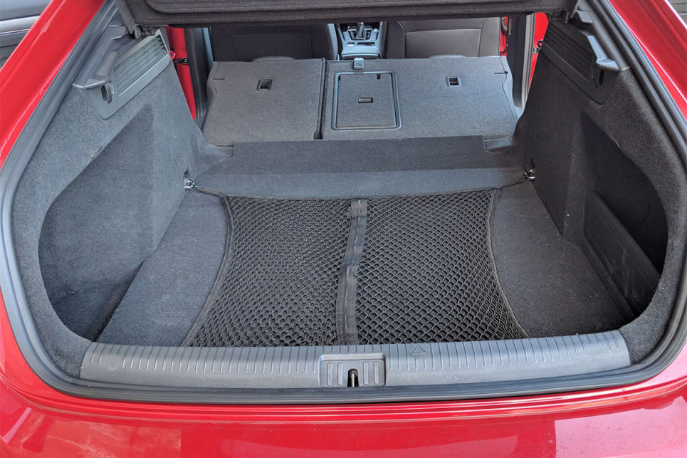 With the rear seats down, the boot space grows. (image credit: Dan Pugh)