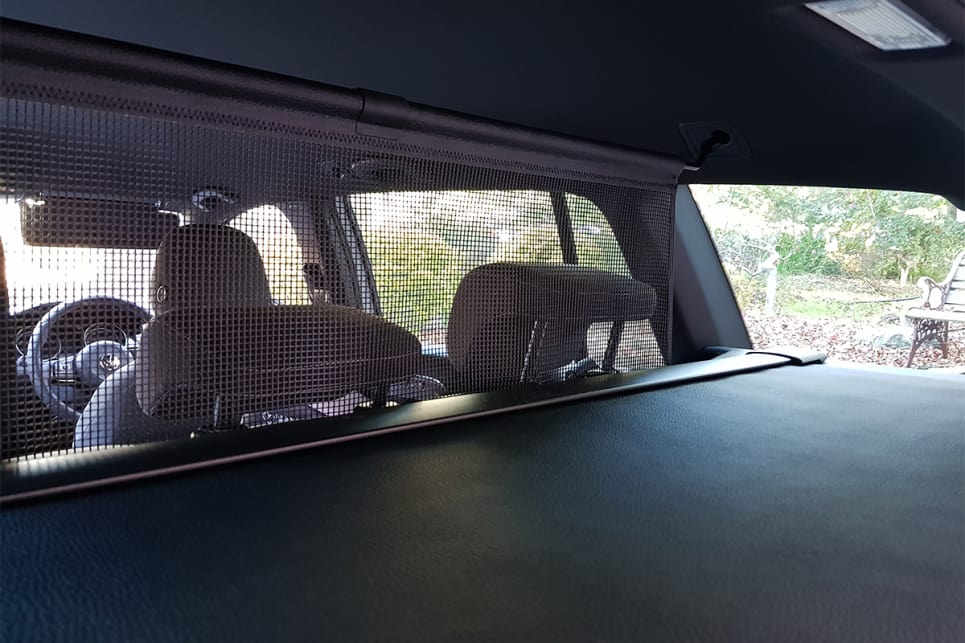 There's a cargo blind in the back to help maintain full driver visibility. (image credit: Mal Flynn)