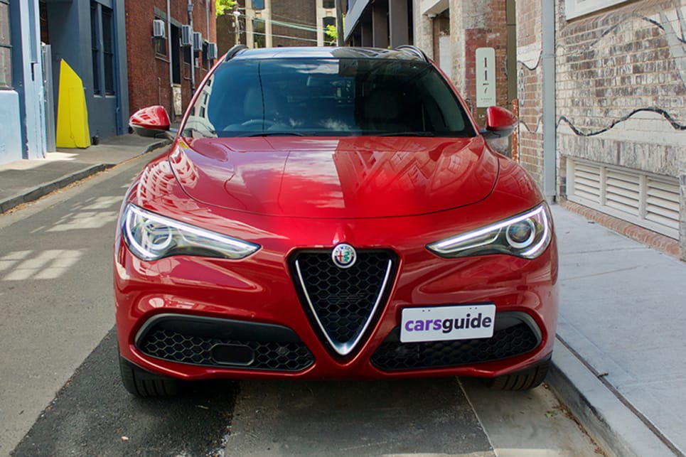 The Ti is undeniably an Alfa Romeo with the iconic inverted triangle grille finish.