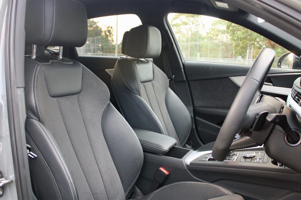 Inside, there's Alcantara and leather trim with S embossing.
