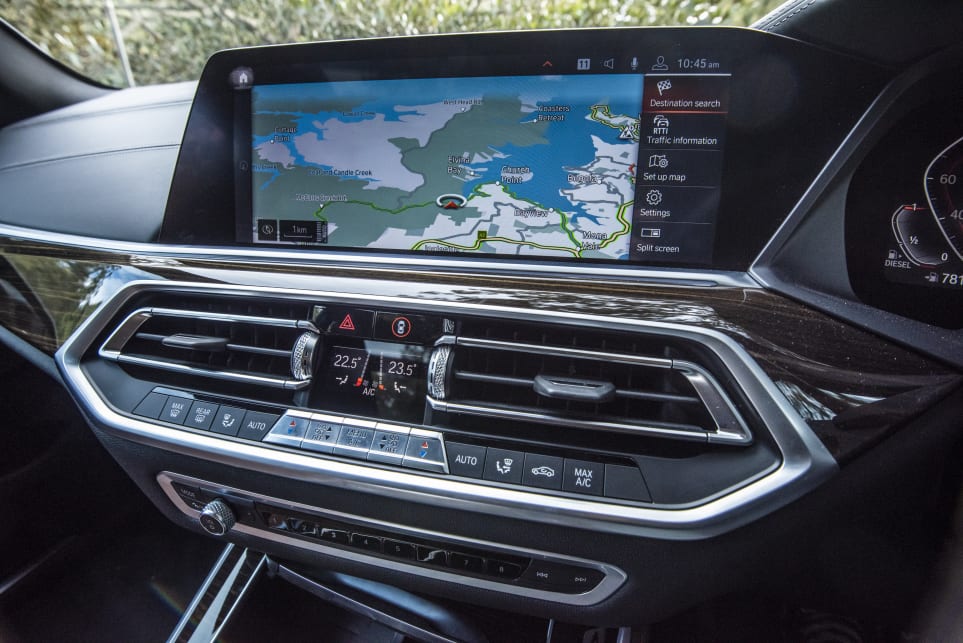 The BMW has a fully digital dashboard display