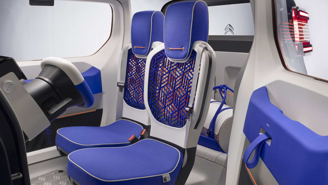 There are also mesh seats for the driver and passenger.