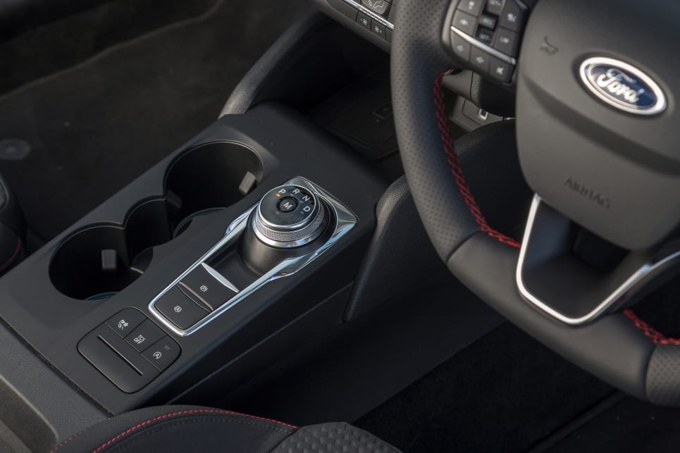 The gear shifter is now a rotary dial in favour of freeing up room. (ST-Line variant pictured)