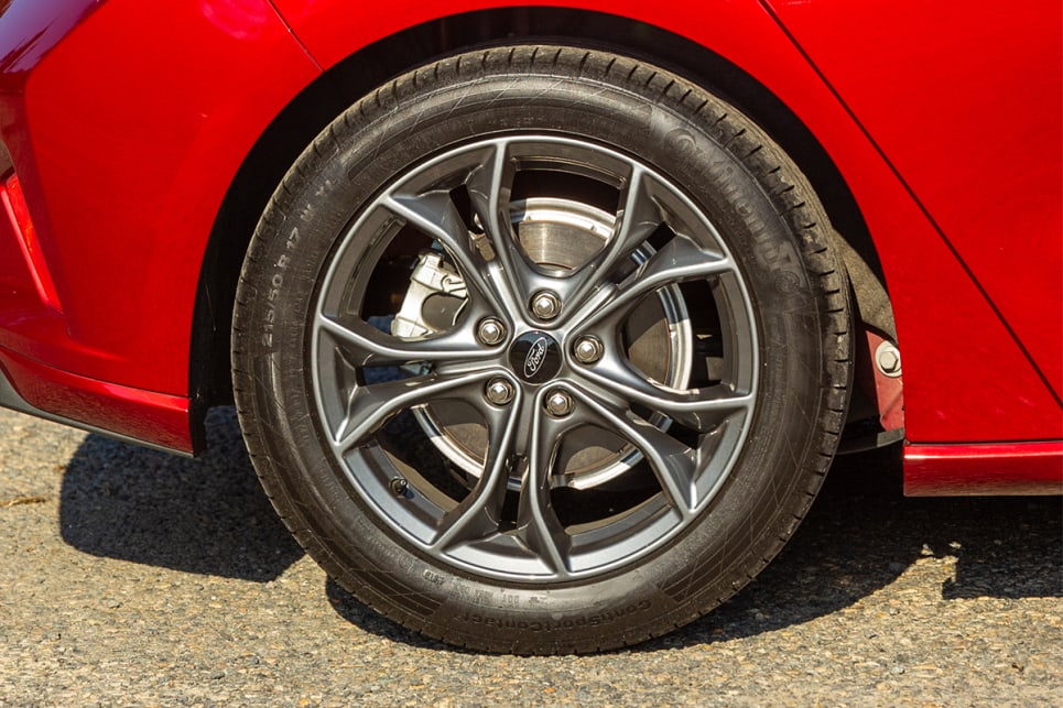 The ST-Line is fitted with the smallest alloys in the group, measuring in at 17-inches.