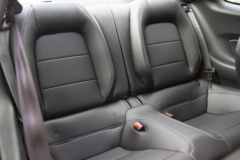 Like the Toyota 86, the Mustang's rear seats are a token.