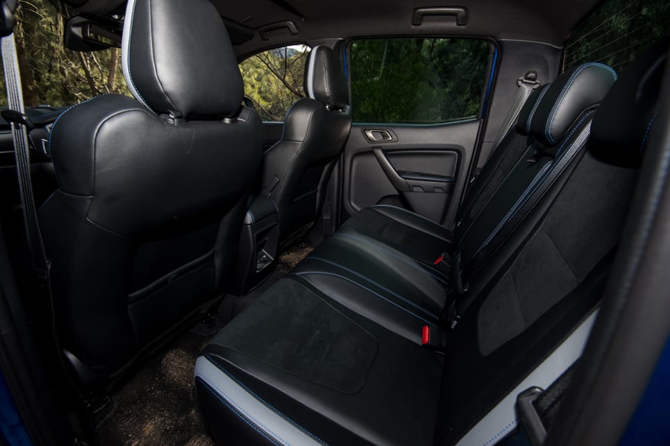 High-end materials and soft-touch surfaces are utilised in the Raptor – and there are plenty of nice touches, like stitching, Raptor branding and 'technical suede' seats. (image: Brendan Batty)