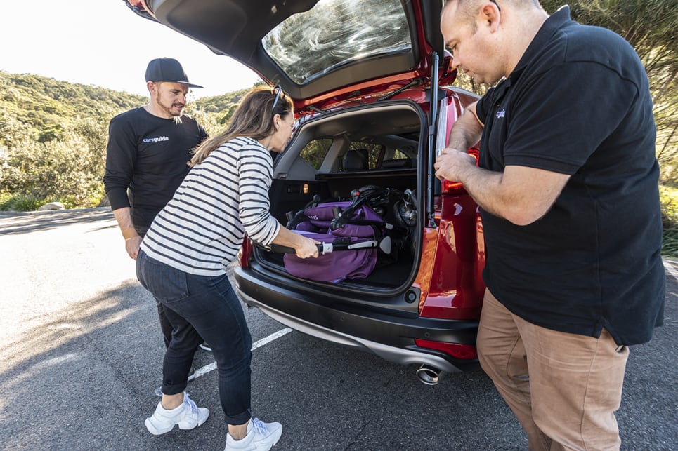 Fitting a pram in the back of the CR-V wasn't a problem. (image credit: Dean McCartney)