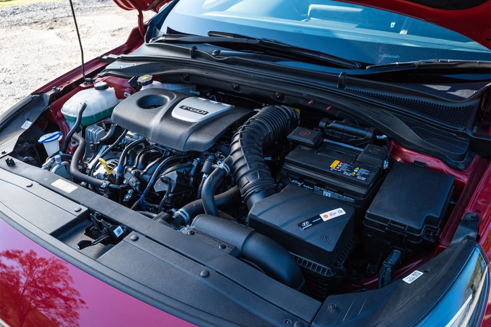 The 1.6-litre turbo engine is shared with the Kia and makes the same 150kW/265Nm.