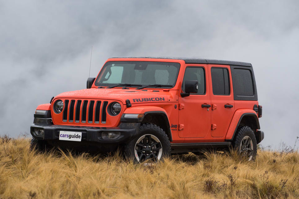 The Rubicon sits seemingly low and wide, carrying over traditional styling cues from the past. (image: Brendan Batty)